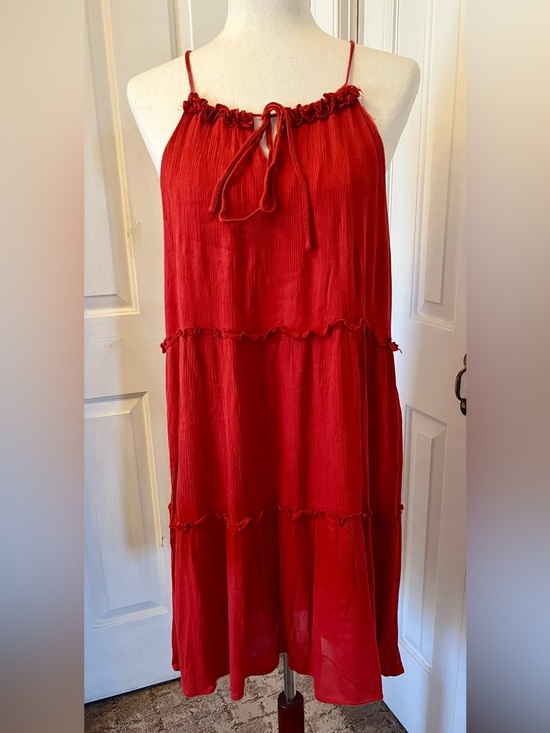 mittoshop Dresses & Skirts - mittoshop Orange Dress with Spaghetti Straps